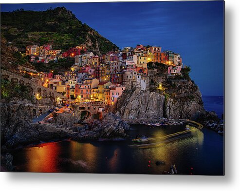 Cinque Terre Metal Print featuring the photograph Manarola by Raf Winterpacht