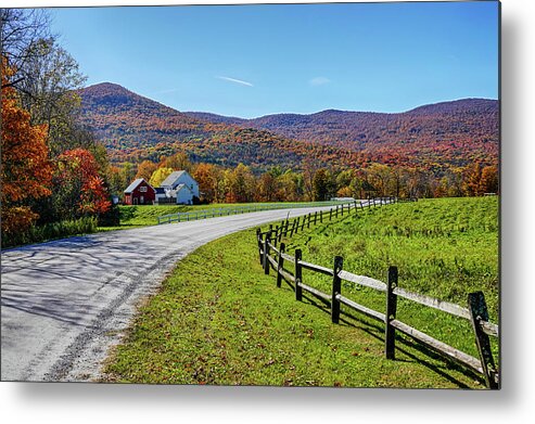 Manchester Metal Print featuring the photograph Manchester VT Fall Trees Autumn Foliage by Toby McGuire