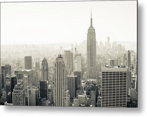 Tranquility Metal Print featuring the photograph Manhattan by © Philippe Lejeanvre