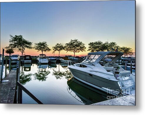 Sawmill Creek Metal Print featuring the photograph Marina morning by Paul Quinn