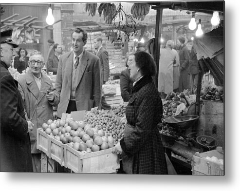 1950-1959 Metal Print featuring the photograph Market Stall by Carl Sutton