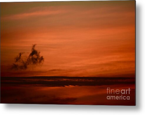 Sunset Metal Print featuring the photograph Martian Landscape by Debra Banks