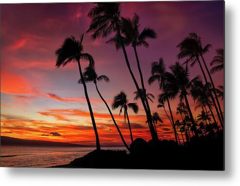 Maui Sunset Metal Print featuring the photograph Maui Sunset by Jonathan Ross