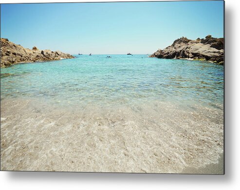Scenics Metal Print featuring the photograph Mediterranean Beach by Dhmig Photography