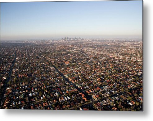 Population Explosion Metal Print featuring the photograph Melbourne Skyline by Ascione