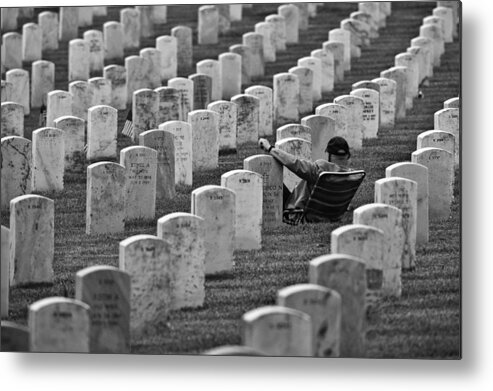 Nowords Metal Print featuring the photograph Memorial. Father......and Brother by Jerry Berry