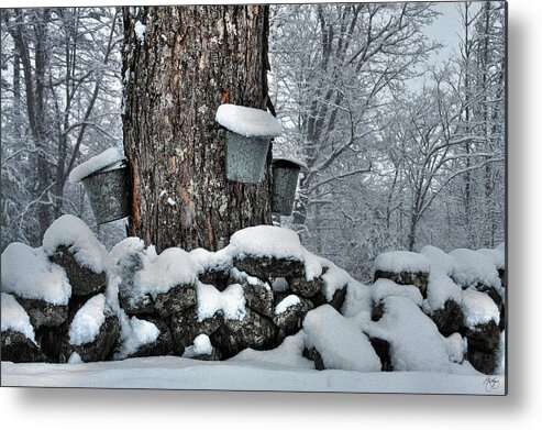 Sugaring Metal Print featuring the photograph Memories of Sugaring by Wayne King