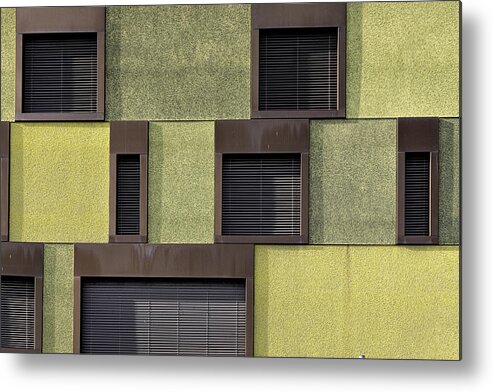 Architecture Metal Print featuring the photograph Metal And Textures by Jois Domont ( J.l.g.)