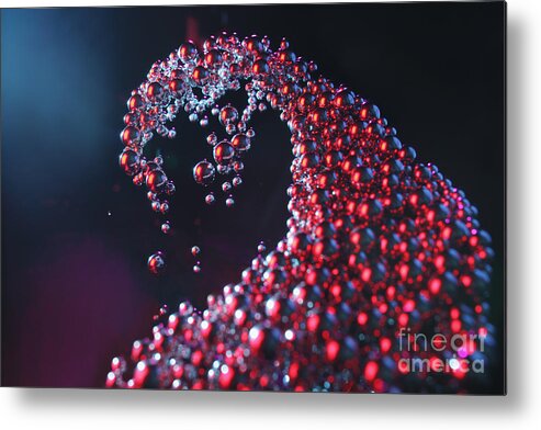 Research Metal Print featuring the photograph Metal Spheres Rising Up In The Shape by Stanislaw Pytel