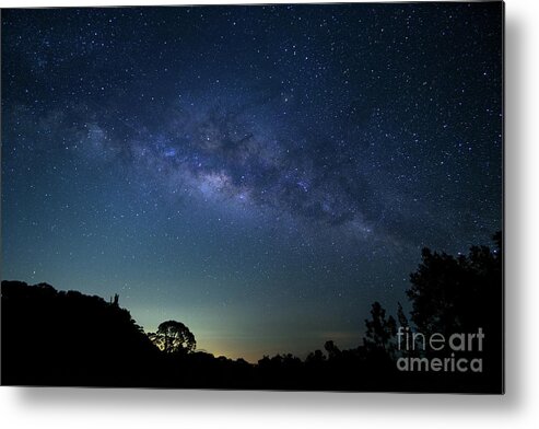 Comet Metal Print featuring the digital art Milky Way At Doi Inthanon National by Sirintra Pumsopa