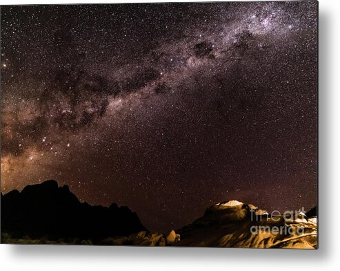 Milkyway Metal Print featuring the photograph Milkyway over Spitzkoppe, Namibia by Lyl Dil Creations