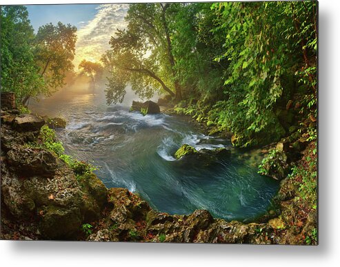 2012 Metal Print featuring the photograph Mina Sauk Falls by Robert Charity