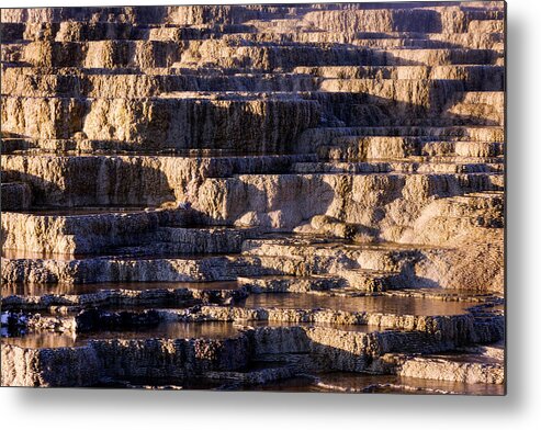 Minerva Terrace Metal Print featuring the photograph Minerva Hot Springs by Rick Pisio