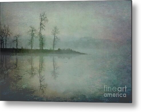 Fog Metal Print featuring the photograph Misty Tranquility by Ken Johnson