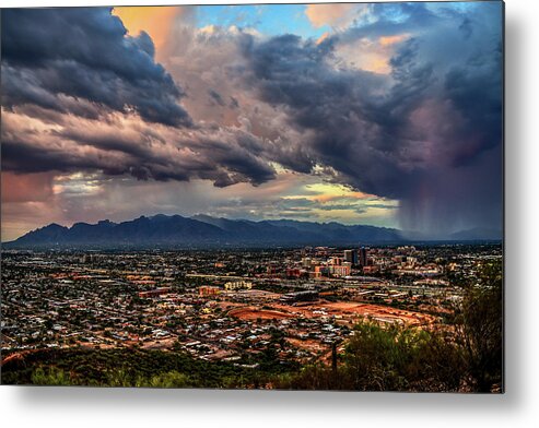 Tucson Metal Print featuring the photograph Monsoon hits Tucson by Chance Kafka