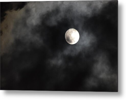 Moon Metal Print featuring the photograph Moon In The Still Of The Night by Jason Denis