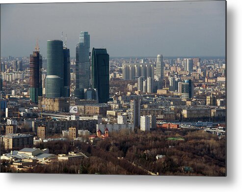 Outdoors Metal Print featuring the photograph Moscow View by Vladimir Zakharov