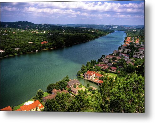 Scenics Metal Print featuring the photograph Mount Bonnell Park & View by Metschan