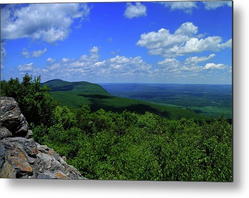 Mount Everett And Mount Race From The Summit Of Bear Mountain In Connecticut Metal Print featuring the photograph Mount Everett and Mount Race from the Summit of Bear Mountain in Connecticut by Raymond Salani III