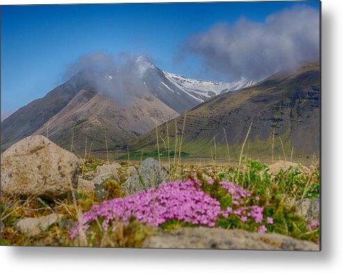 Iceland Metal Print featuring the photograph Mountains in the Distance by Amanda Jones