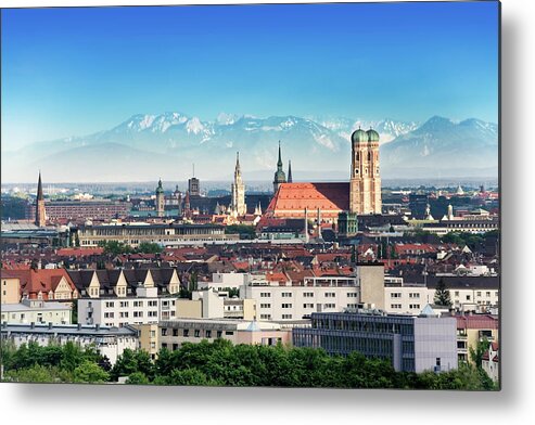 European Alps Metal Print featuring the photograph Munich by Bkindler