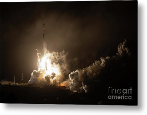 American Metal Print featuring the photograph Nasa Dart Spacecraft Launch by Nasa/bill Ingalls/science Photo Library