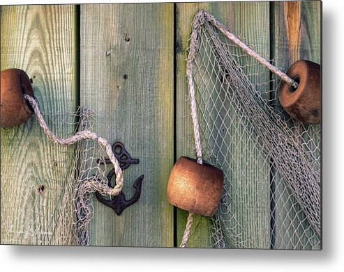 Net Metal Print featuring the photograph Net by Bryan Williams