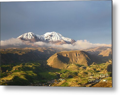 Chile Metal Print featuring the photograph Nevados de Putre Volcano Chile by James Brunker