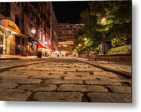 Night Metal Print featuring the photograph Night on River Street by Bryan Williams