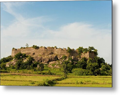 Built Structure Metal Print featuring the photograph Nirmal Fort by This Is Captured By Sandeep Skphotographys@gmail.com