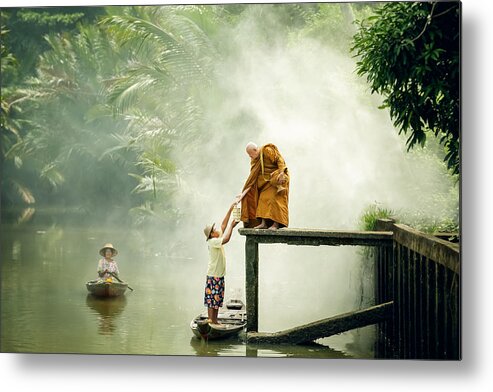 Thai Metal Print featuring the photograph No.3 by Adirek M