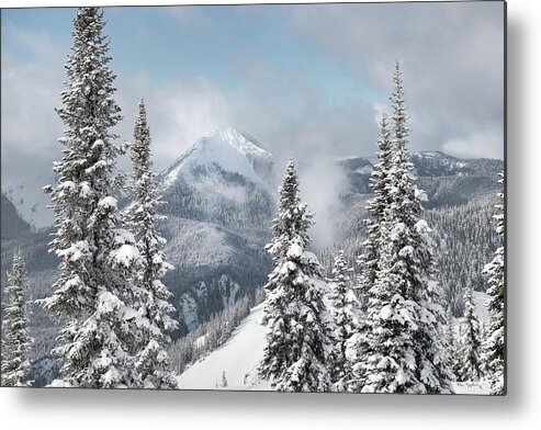 British Columbia Metal Print featuring the photograph North Cascades In Winter I by Alan Majchrowicz