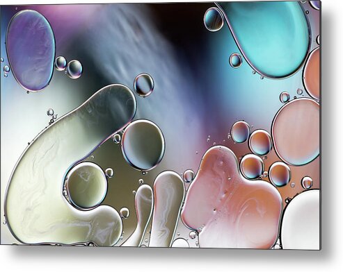 Oil Metal Print featuring the photograph Oil And Water by Mandy Disher