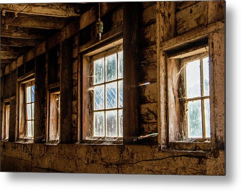Windows Metal Print featuring the photograph Inside Looking Out by Leslie Struxness