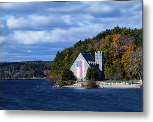 Old Stone Church Metal Print featuring the photograph Old Stone Church in West Boylston by Jeff Folger