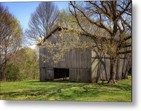Barn Metal Print featuring the photograph Old Tobacco Barn by Susan Rissi Tregoning