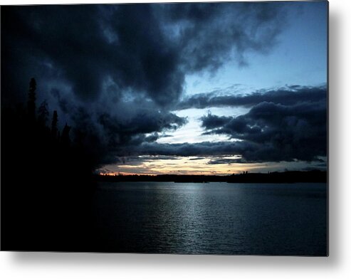 Storm Metal Print featuring the photograph Ominous Dark Clouds by Debbie Oppermann