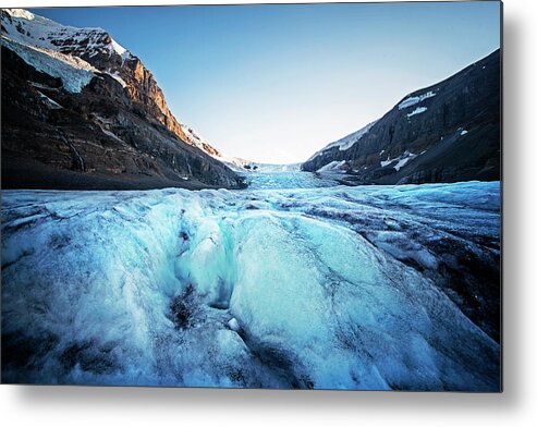 Banff Metal Print featuring the photograph On Athabasca Glacier at Glacier National Park Columbia-Shuswap A, BC, Canada Icy by Toby McGuire