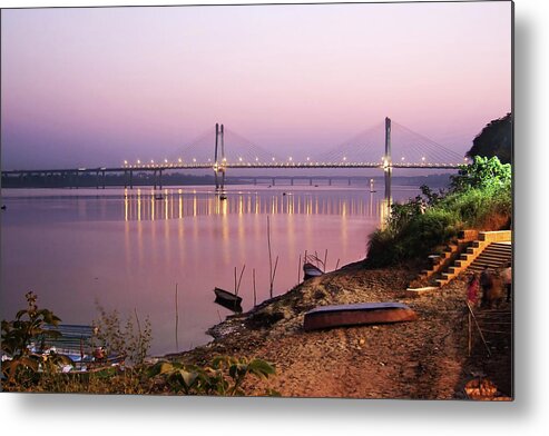 Tranquility Metal Print featuring the photograph On The Banks Of Yamuna by © Abhijeet Vardhan