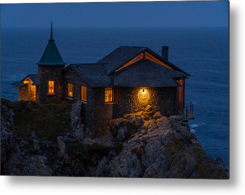Carmel Metal Print featuring the photograph On The Edge of Darkness by Derek Dean