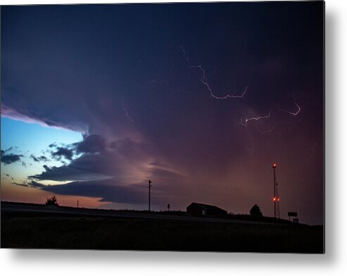 Nebraskasc Metal Print featuring the photograph One Last Storm Chase of 2019 022 by Dale Kaminski