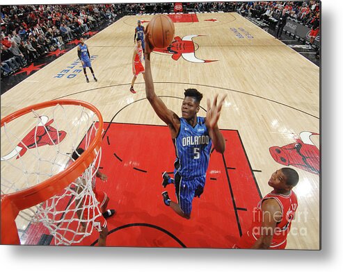 Nba Pro Basketball Metal Print featuring the photograph Orlando Magic V Chicago Bulls by Randy Belice
