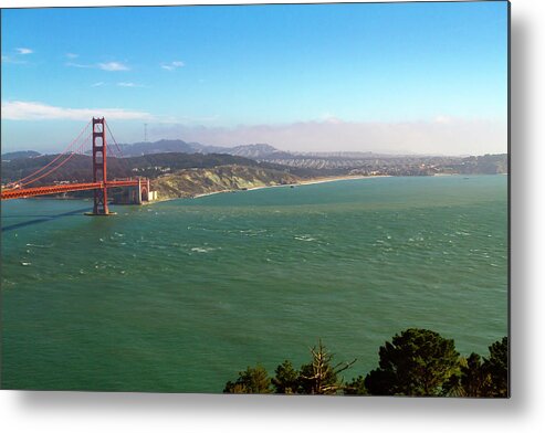 Outside The Golden Gate Metal Print featuring the photograph Outside the Golden Gate by Bonnie Follett