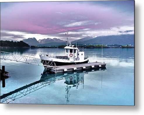 Tranquility Metal Print featuring the photograph Over The Rainbow In Tromso, Norway by Grace Olsson Fotograf