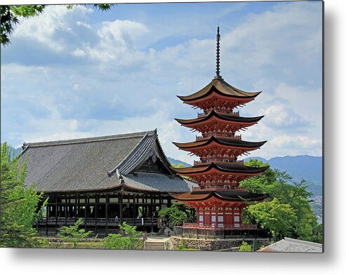 Pagoda Metal Print featuring the photograph Pagoda - Mayijima, Japan by Richard Krebs