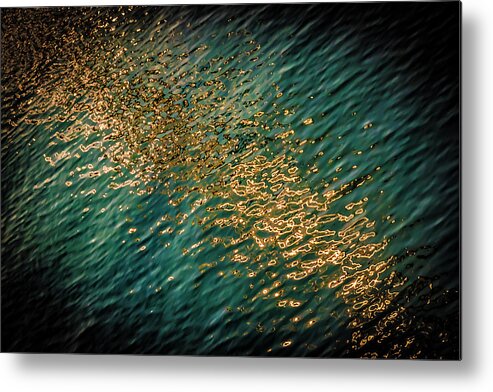 Painted On Water 01 Metal Print featuring the photograph Painted On Water 01 by Anita Vincze
