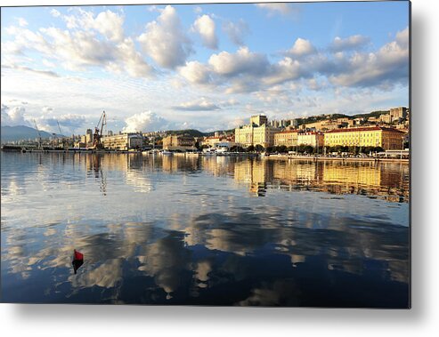 Adriatic Sea Metal Print featuring the photograph Panoramic Picture Of Rijeka City On A by Majaiva