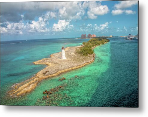 Lighthouse Metal Print featuring the photograph Paradise Island Lighthouse by Kristia Adams