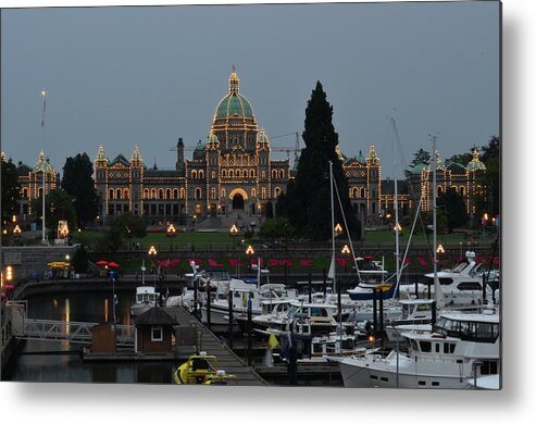 Vicgtoria Metal Print featuring the photograph Parliament Building by Segura Shaw Photography