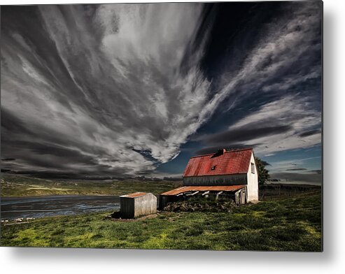 House Metal Print featuring the photograph Past History by orsteinn H. Ingibergsson